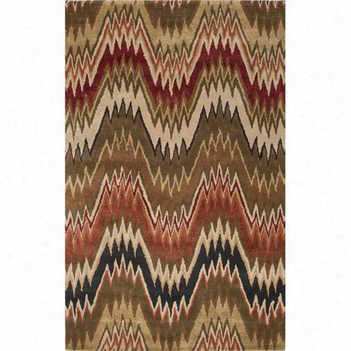 Jaipurr Rug1 Cascade Handt-ufted S Oft Hand Wool/art Silk Brownr/ed/brown Area Rug