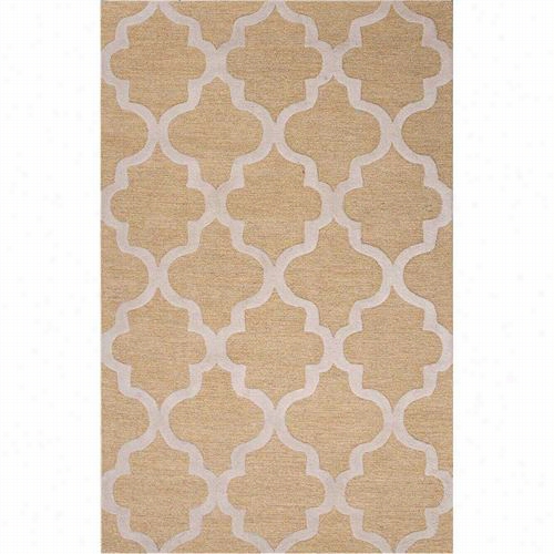 Jaipur Rug1 City Hand-tufted Geometric Pattern Wool Taupe/ivory Area Rug