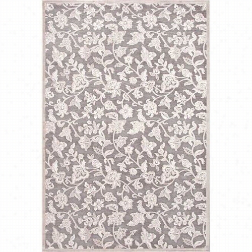 Jaipur Rug1 Fables Machine Made Lustrous Finisha Rt Silk/chenille Gray/ivory Area Rug