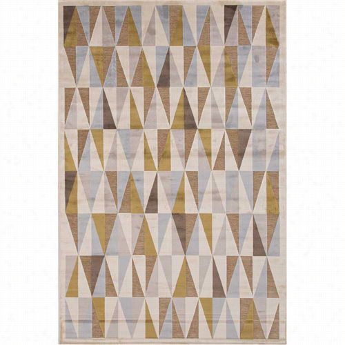 Jaipur Rug1 Fables Machine Made Lystrous Finish Art Silk/chenille Ivoryr/taupe Areea Rug