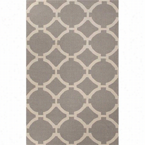 Jaipur Rug1 Mar Oc Flat-weave  Geometricpattern Wool Gray/ivory Antique White Area Rug