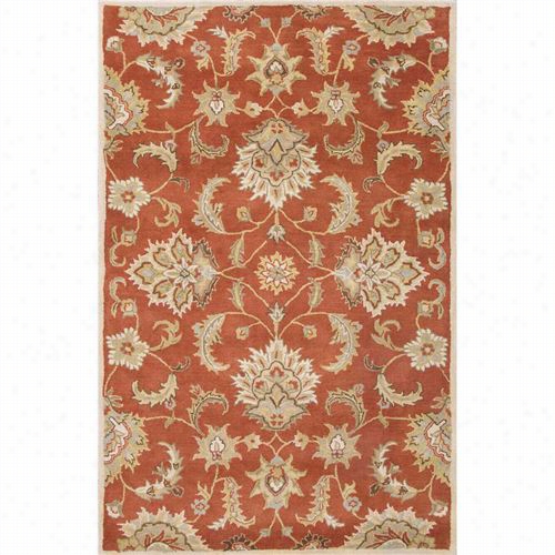 Jq Ipur Rug1 Mytos Hand-tufted Durable Wool Red/grayarea Rug