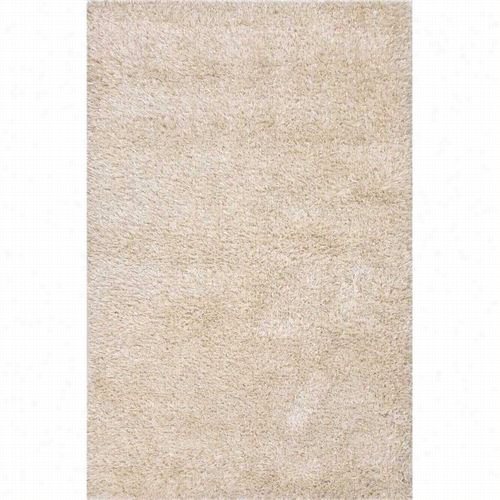 Jaipur Rug1 Nadia Shag Solid Pattern Polysterr/wool Ivory/white Area Rug