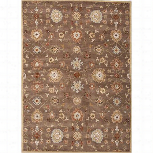 Jaipur Rug1 Poeme Hand-tufted Oriental Pattern Wool Brown/red Area Rug