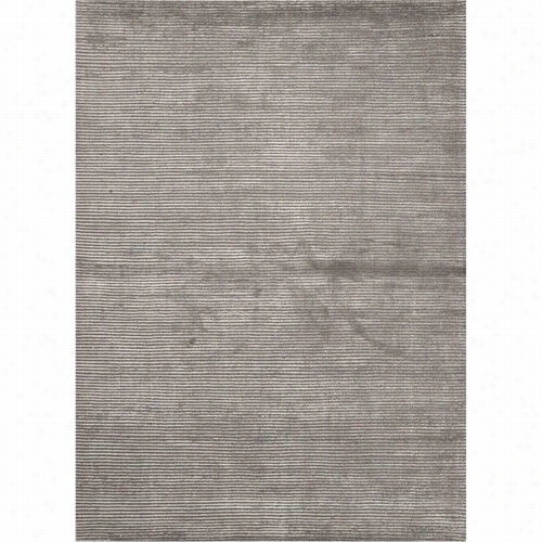 Jaipur Rug100 Basis Solid  Wool And Silk Handloom Medium Gray Area Rug