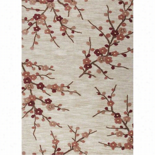 Jaipur Rug1007 Brio Hand-tufted Floral Pattern Polyester Ivory/red Area Rug