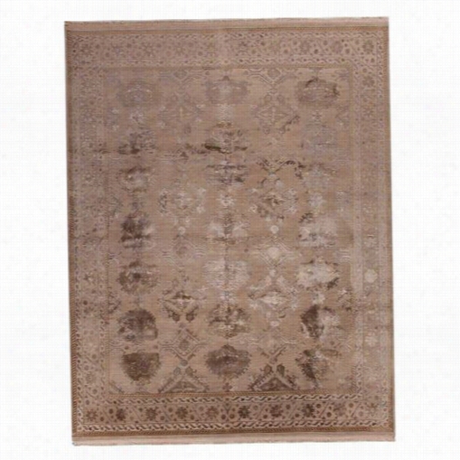 Jaipur Rug1013 Connextion By  Jenny Jone-signature Hand-knotted Oriental Atteern Wool/silk Taupe/gray Arear Ug