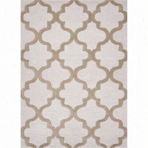 Jaipur Rug10143 City Hand -tufted Geometric Pattern Wool Ivory/taupe Area Rug