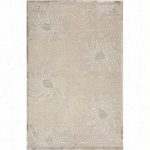 Jaipur Rug10155 Fables M Achine Made Abstraft Pattern Art Silk/chenille Taupe/blue Area Rug