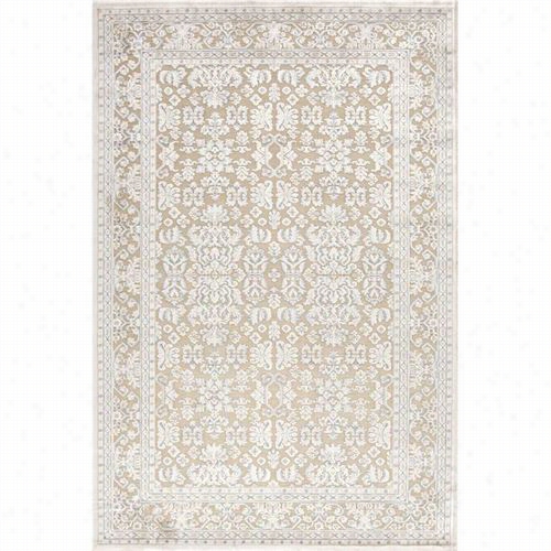 Jaipur Ug10156 Fables Machine Made Orientalp Attern Art Silk/chen Ille Taupe/ivory Area Rug