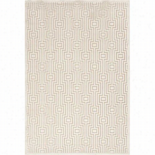 Jaipur Rug10159 Fables Machine Made Geomtreic Patterna Rt Silk/chenille Ivory/taupe Areaa Rug