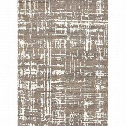 Jaipur Ru1g019 Geode Hand-knotted Abstract Pattern Wool/art Sil Gray/ivory Area Rug