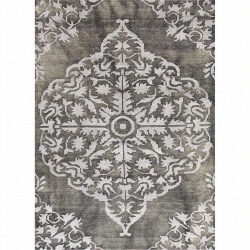 Jaipur Rug1020 Heritag Hand-knotted Tone-on-tone Patren Wool/art Silk Gray/area Rug