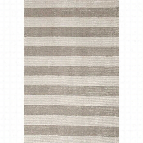 Jaipur Rug10239 Konstrukt Solids/handloom Stripe Pattern Wool/art Silk Gray/ivory Area Rug