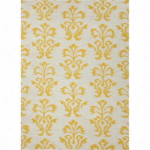 Jaipur Rug1025 Urban Bungalow Flat-weave  Tribal Pattern Wool Ivory/yellow Area Rug