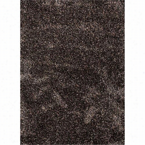 Japur Rug10314 Nadia Shag Solid Pattern  Polyster/wool Black/tan Superficial Contents Rug