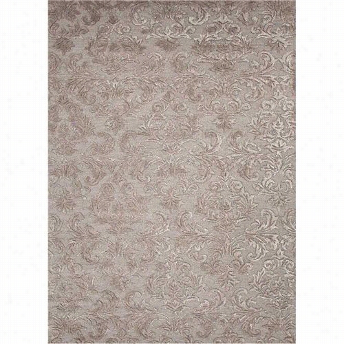 Jaipur Rug1 39 Roccoco Hand-tufted Arts And Craft Pattern Wool/art Silk Taupe/ta N Area Rug