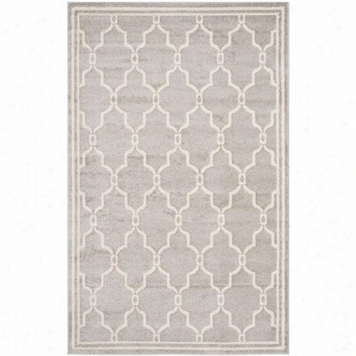 Safavieh Amt414b Amherst Polypropylene Power Loomed Light Grey/ivkry Areea Rug