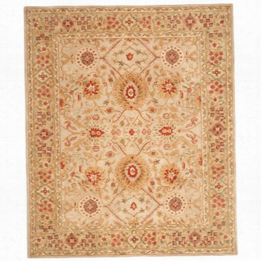 Safavi Eh Na516b Anatolia Wool Possession Tufted Ivory/sage Rug