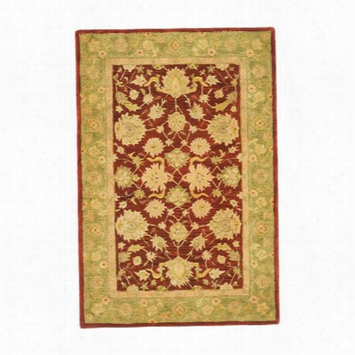 Safavieh An522d Anatolia Wool Hand Tufte Dred/moss Rug