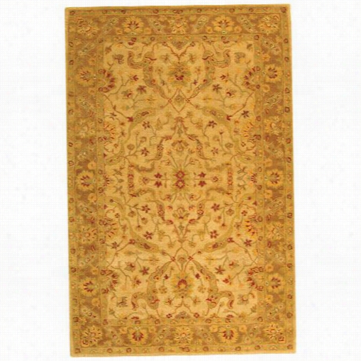 Safavieh At311c Antiquity Wool Hand Tufted Ivory/brown Rug