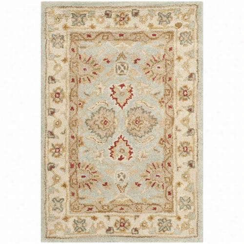 Safavieh At822a Antiquity Wool Hnd Tufted Grey Blue/beige Area Rug