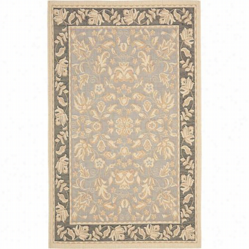 Safavieh Cbh8018-8028 Beach H0usr Polypropylene Power Loomed Light Blue/espresso Area Rug