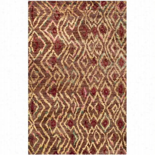 Safavieh Boh637a Bohemian Jute Pile Hand Knotted Brown/gold Rug