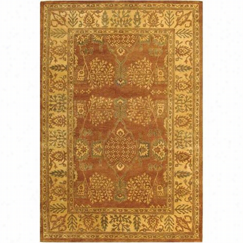 Safavieh Brg190a Bergama Wool Hand Tufted Ight Brown/beige Rug