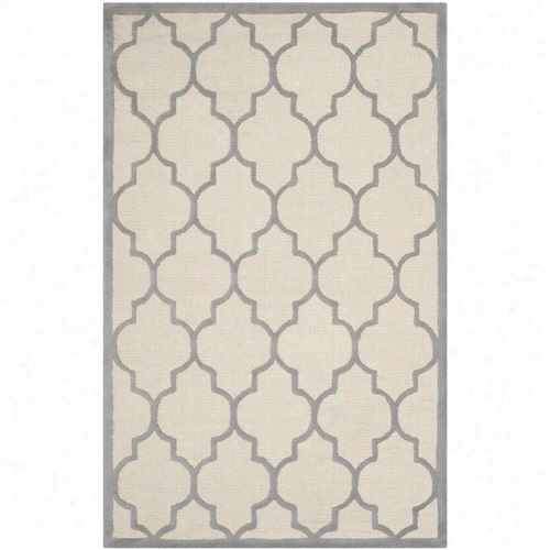 Safavieh Cam134y-9 Cambridge Wool Pile Hand Tufted Ivory/silver Rug