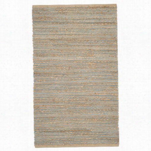 Safavieh Cap51b Cape Cod 80% Jute 2%0 Cotton Hhand Woven Blue Rug