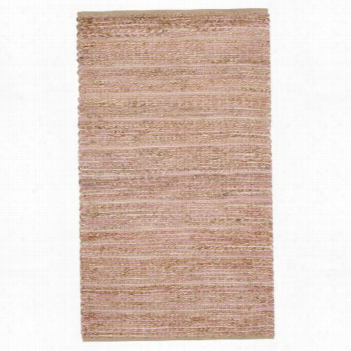 Safavieh Cap751e Ccape Cod 80% Jue 20% Cotton Hand Woven Light Pink Rug