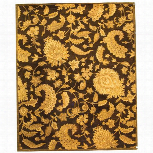 Safavieh Cl389a Classicwool Hand Tufted Dark Brown Rug