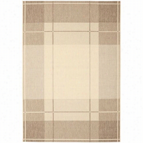 Safavieh Cy1274-3001-5  Courtyard Polypropylene Machine Made Natural/brown Area Rug