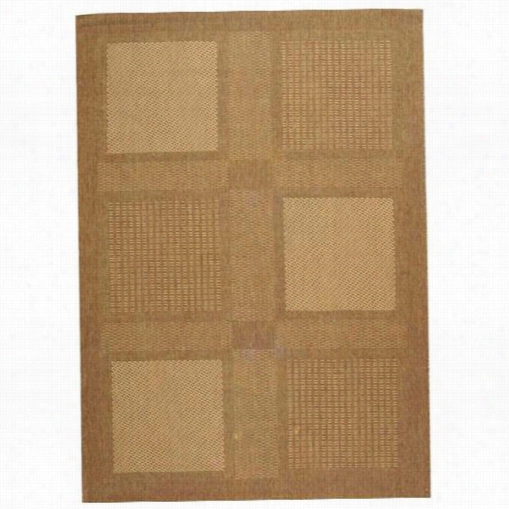 Safavieh Cy1928-3009 Courtyard Polypropylene Machine  Made Brown/natural Area  Rug