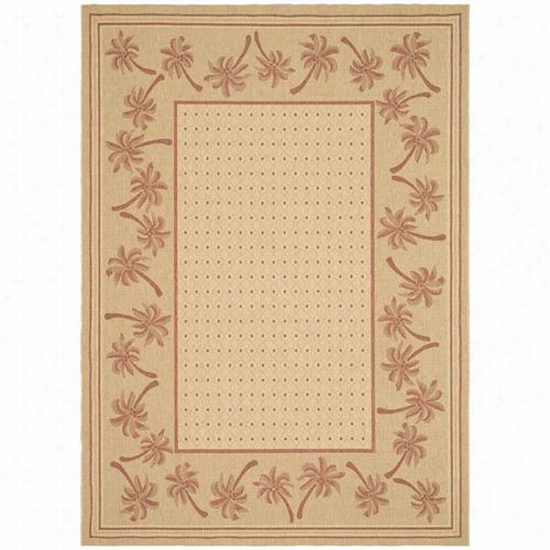 Safavieh Y5148j Court Polypropylene Machine Made Ivory/rust  Rug