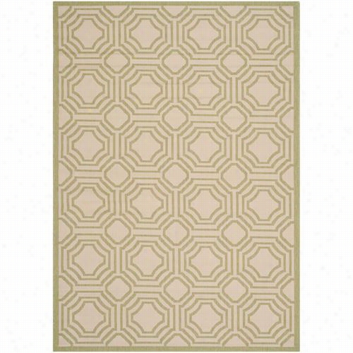 Safavieh Cy6112-218 Courtyard Polgpropylene Faculty Loomed Beige/sweet Pea Rug