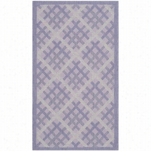 Safavieh Cy7016-321 Courtyard Polypropylene Power Loomed Lilac/dark Lilac Area Rug