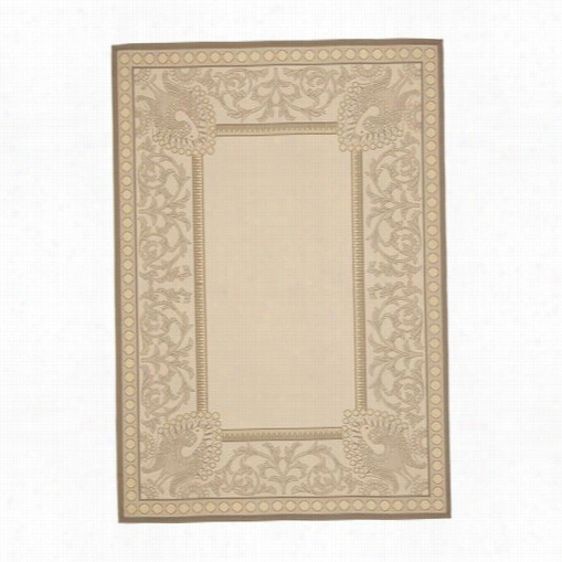 Safavieh C Y7514-79a21 Courtyard Polypropylene Machine Made Beige/dark Beig Area Rug