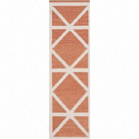 Safavieh Dhu558a Dhurries Wool Flatweave Red/ivory Area Rug