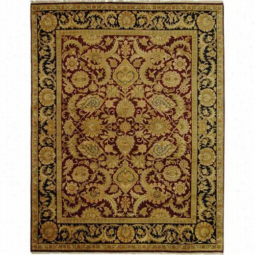 Safavieh Dy244a Dynasty Wool Hand Knotted Burgundy/black Rug