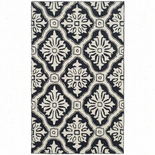 Safavieh Ezc122c Durarug Polypropyleene/olefin Hand Hooked Black Rug