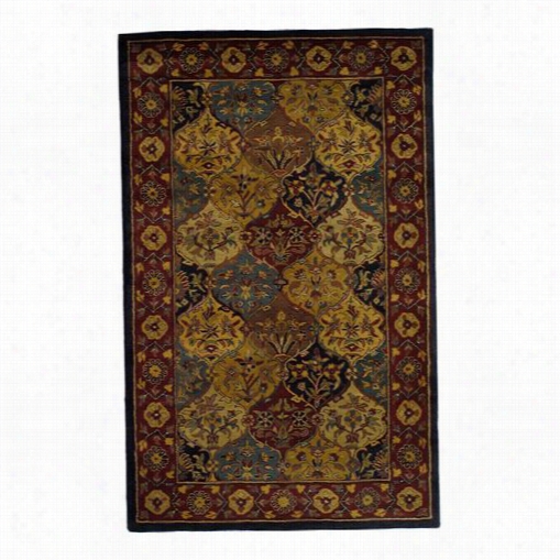 Safavieh Hg51 0a Heritage Wool Hand Tufted Multi/navy Rug