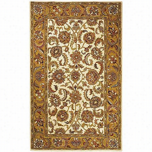 Safavieh Hg759b Heritage Wool Hand Tufted Ivory/golld Rug