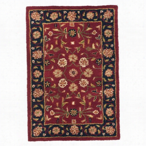 Safavieh Hg966a Heritage Wool Hand Tufted Red/navy Rug