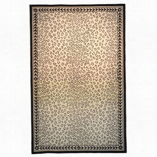 Safavieh Hk15c C Helsea Wool Hand Hooked White/black Rug