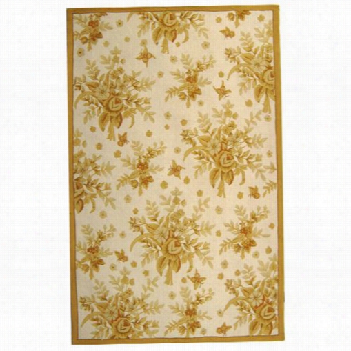 Safavieh Hk250b Chelsea Wool Hand Hookksd Ivory/gold Rug