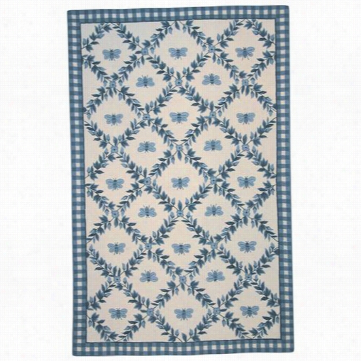 Safavieh K55d Chelsea Wlohadn Bent Ivory / Bl Ue Area Rug