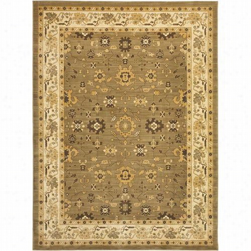 Safavieh Lml7385-211 Heirloom Polypropylene Machine Made Green/creme Rug