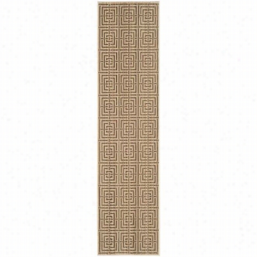 Safavieh Inf586m Infinity Polyester Power Loomed Golden/taupe Rug